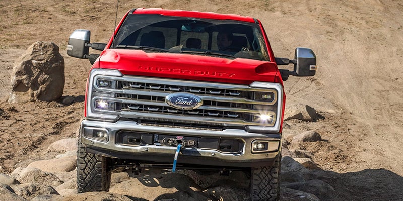 2025 Ford Super Duty F-350 driving off-road